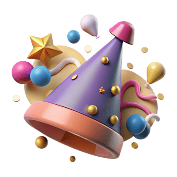 beautiful rustic Birthday Cap Festive Headwear Cutout premium png