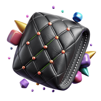 extraordinary modern Black Leather Stitch Cutout for Sewing Projects professional png