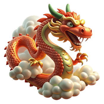 wonderful vintage A Proud Chinese Dragon with Shimmering premium png