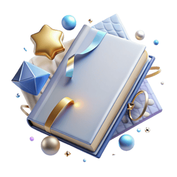 magnificent rustic Blank Book Cover Mockup Transparent for Design Projects premium png