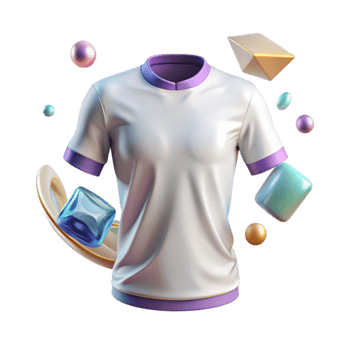vibrant vintage Blank Tshirt Apparel Mockup Transparent for Ecommerce authentic png