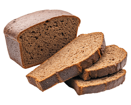 A loaf of bread is cut into slices png