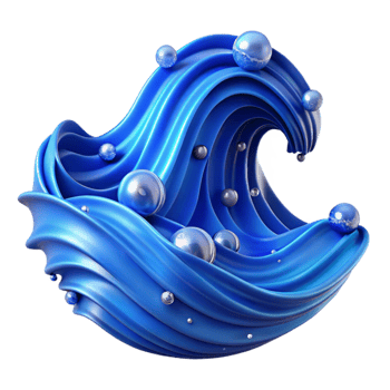 stunning artistic Blue Water Wave Ripple Isolated for Ocean Projects high resolution png