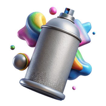 stunning abstract Canvas Texture with Spray Paint Graffiti Style Cutout for Urban Designs high quality png