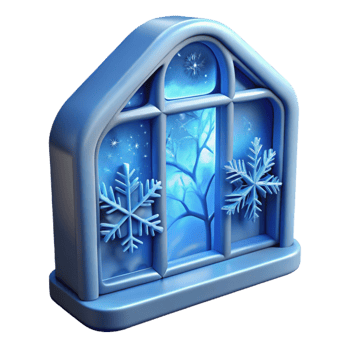 vibrant rustic A Close Up of Frost on a Windowpane high resolution png