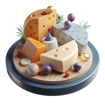 wonderful modern Cheese Platter Variety Selection Isolated Gourmet Food Blog original png
