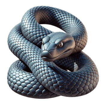 dramatic modern A coiled rattlesnake, scales shimmering in the desert sun, intense, focused gaze, gritty realism original png