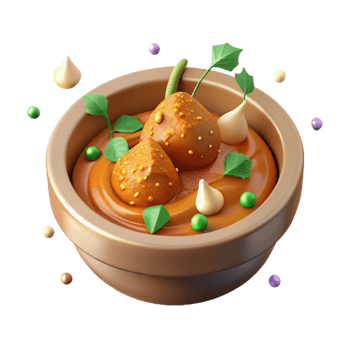 wonderful traditional Chicken Tikka Masala Isolated for Indian Food Menu png