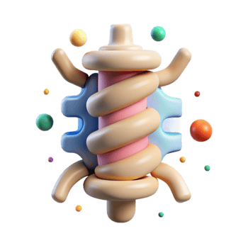 magnificent artistic Chiropractor Spine Health Icon Isolated for Medical Design high quality png
