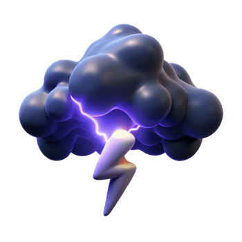 dramatic minimalist A lightning strike illuminating a dark, stormy sky, dramatic lighting, intense atmosphere detailed png