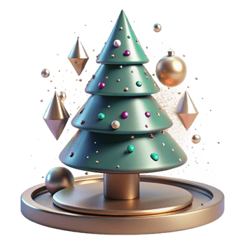 serene rustic Christmas Tree Stand Metal Base Support Transparent Background detailed png