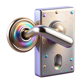 beautiful classic Chrome Door Lever Fingerprint Resistant Transparent for High Traffic Areas high resolution png