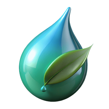 dramatic creative A Single Rain Drop Falling from a Leaf genuine png