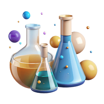 serene abstract Clean Beaker Flask Chemical Equipment Transparent for Lab Use high resolution png