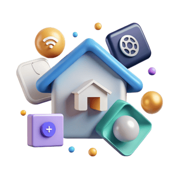 wonderful minimalist Clean Smart Home Icons Cutout for Modern Design png