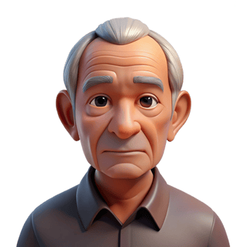 serene vintage Portrait of an elderly man with deep wrinkles and a thoughtful expression, illuminated by a single overhead light source, hyperrealistic style high quality png