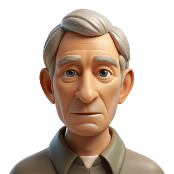 magnificent creative Portrait of an elderly man with deep wrinkles and a thoughtful expression, illuminated by a single overhead light source, hyperrealistic style exclusive png
