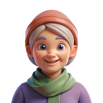 dramatic rustic Portrait of an elderly woman with a kind smile and a headscarf, warm lighting, in the style of a vintage photograph exclusive png