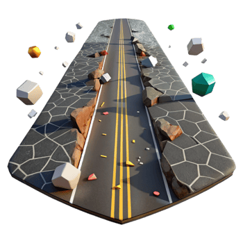 stunning minimalist Cracked Asphalt Road Texture Cutout for Urban Design original png