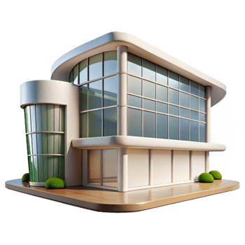 stunning modern A Sleek Modern Art Museum with Large high quality png