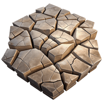 beautiful classic Cracked Pavement Texture Seamless Cutout for Cityscapes genuine png