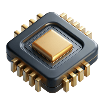 magnificent contemporary A Single Microchip Magnified to Reveal professional png