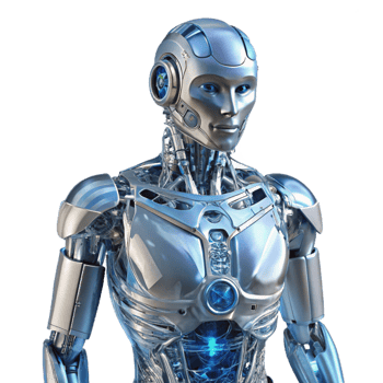 dramatic creative A transparent humanoid robot, intricate internal mechanisms visible, artificial intelligence style, dramatic lighting 4K png
