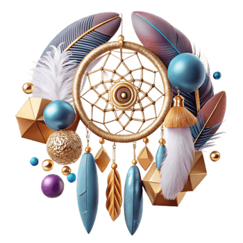 beautiful traditional Dreamcatcher Feather Boho Decor Cutout for Craft Projects high resolution png