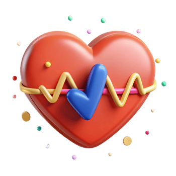 elegant minimalist Ecg Heart Monitor Medical Icon Cutout for Cardiology professional png