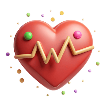 dramatic creative Ecg Heart Monitor Medical Icon Cutout for Cardiology high resolution png