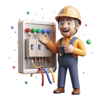 extraordinary minimalist Electrician Wiring Electrical Panel Isolated premium png