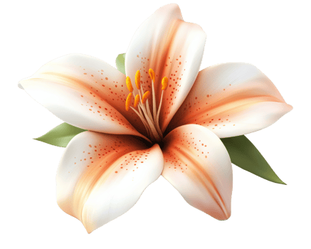 An image of a lily on a black background png