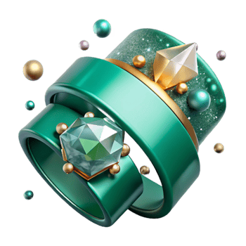 beautiful vintage Emerald Bracelet Cuff Design Transparent for Bold Statements authentic png
