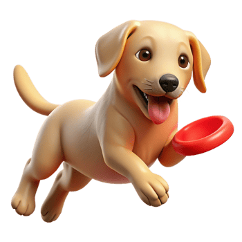 extraordinary modern A Playful Golden Retriever Puppy Mid detailed png