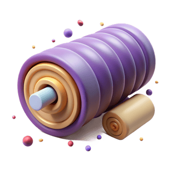 magnificent minimalist Foam Roller Muscle Recovery Cutout for Physical Therapy genuine png
