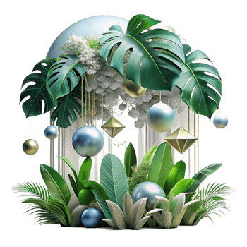 elegant classic Forest Canopy Scenic Backdrop Cutout high quality png