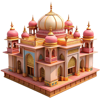 extraordinary modern An Ornate Indian Palace Intricate 4K png