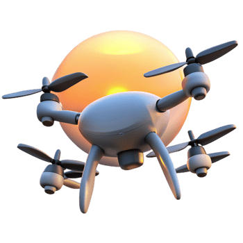 beautiful contemporary A Group of Drones Forming the Shape of a detailed png