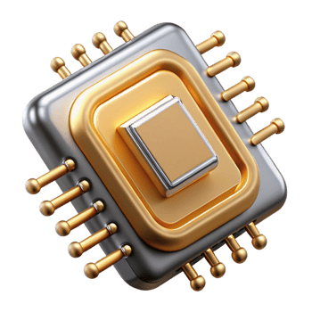 wonderful minimalist A Close Up of a Microchip with Intricate detailed png
