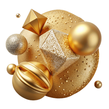 stunning contemporary Gold Glitter Gradient Texture Transparent Glam professional png