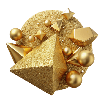 dramatic traditional Gold Glitter Texture Isolated for Luxury Design premium png