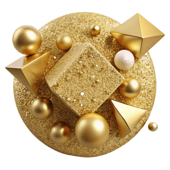 elegant contemporary Gold Glitter Texture Isolated for Luxury Design authentic png