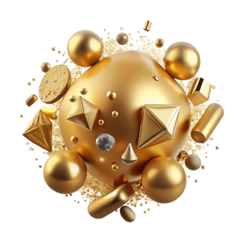 stunning artistic Gold Gradient Mesh Texture Isolated Background high quality png