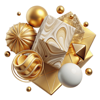 serene traditional Gold Marble Texture Luxury Design Cutout for Branding professional png
