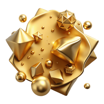 extraordinary abstract Gold Metal Foil Texture Cutout for Luxury Branding authentic png