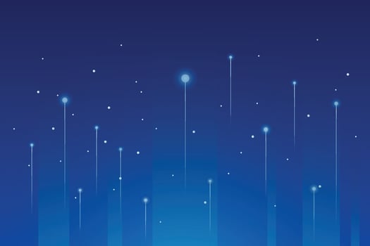Quiet digital technology background. light effect, abstract tech, innovation future data, internet network, Ai big data, lines dots connection. vector