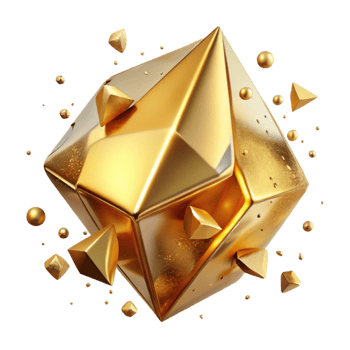 vibrant rustic Gold Texture Glass Shard Transparent Mosaic high quality png