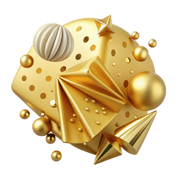 magnificent modern Gold Texture Polka Dot Pattern Transparent Retro authentic png