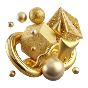 magnificent artistic Gold Texture Paper Parchment Isolated Vintage png