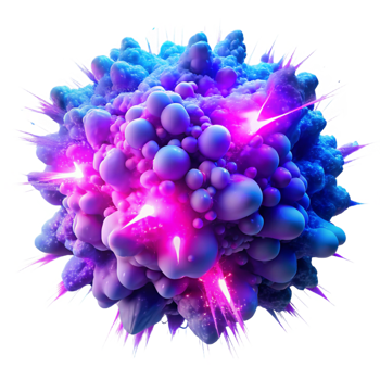 extraordinary abstract A Chaotic Explosion of Vibrant Neon Pink genuine png